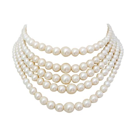 dior pearl jewelry|christian Dior pearl choker necklace.